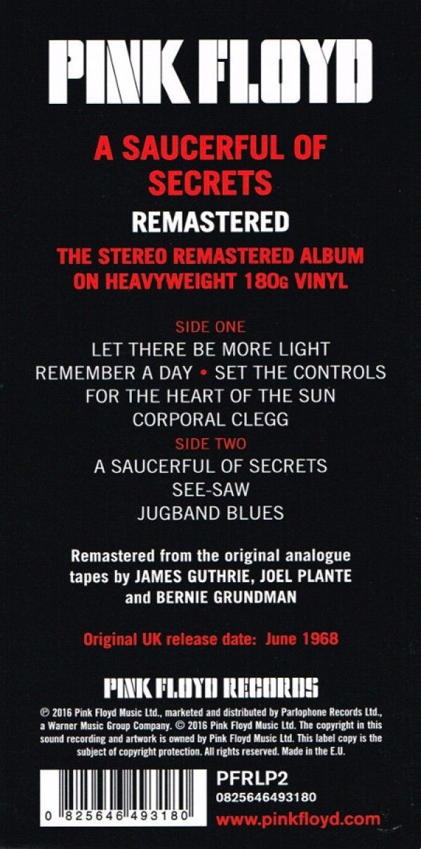 Pink Floyd: A SAUCERFUL OF SECRETS - LP