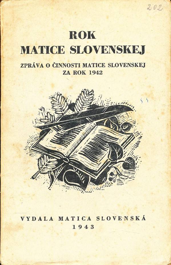 ROK MATICE SLOVENSKEJ ZA ROK 1942