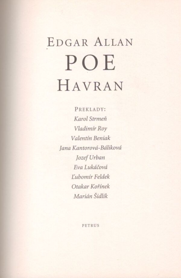Edgar Allan Poe: HAVRAN