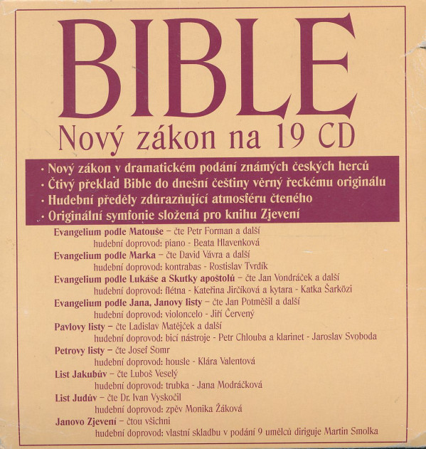 Bible - Nový zákon na 19 CD