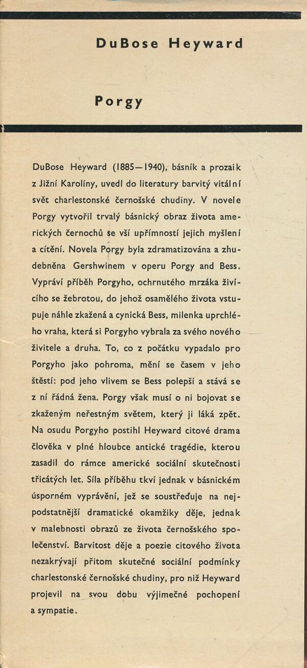 DuBose Heyward: Porgy