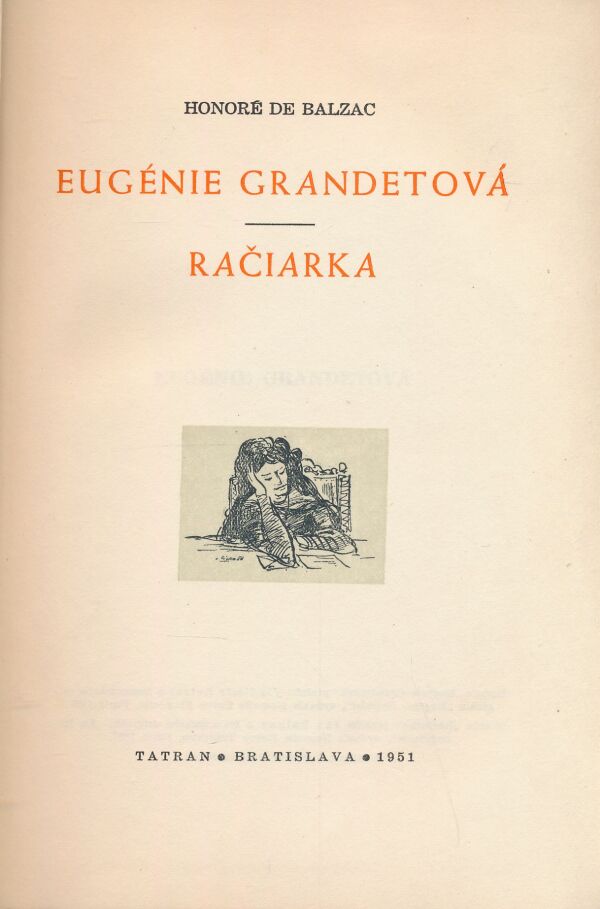 Honoré de Balzac: Eugénie Grandetová. Račiarka