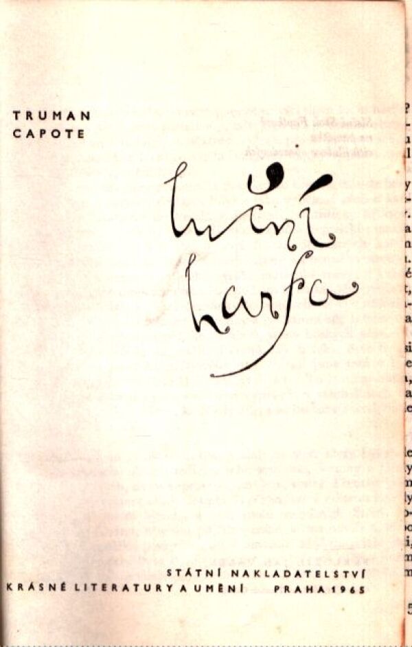 Truman Capote: LUČNÍ HARFA