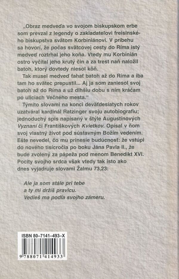 Joseph Ratzinger, Benedikt XVI.: Z MÔJHO ŽIVOTA - AUTOBIOGRAFIA
