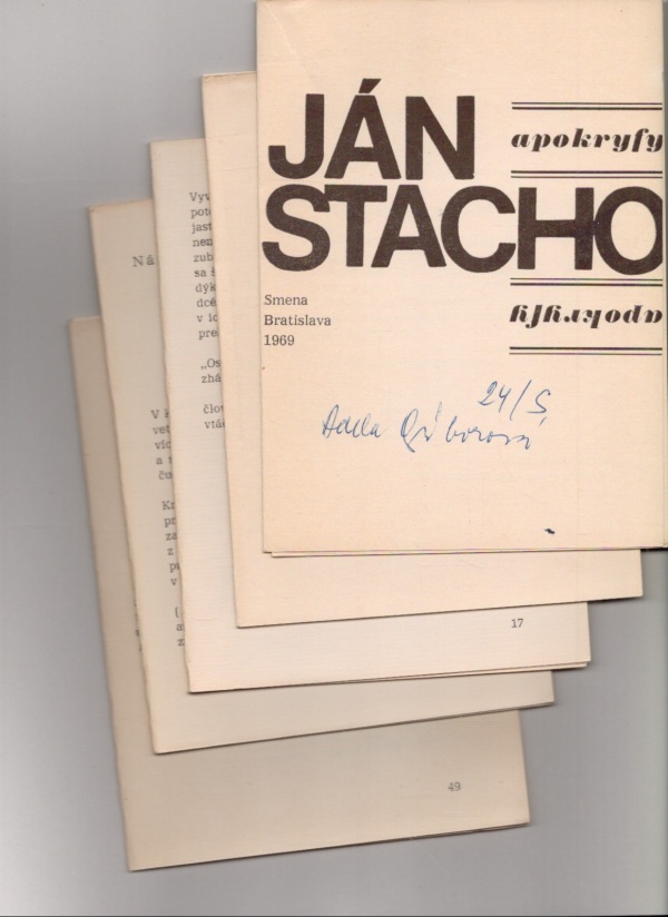 Ján Stacho: APOKRYFY