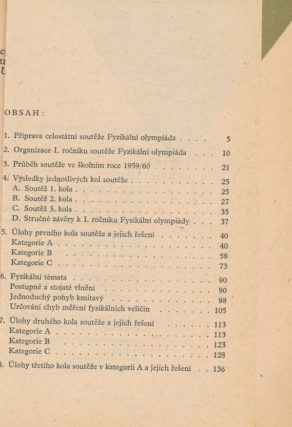 M. Laitoch, M. Chytilová: I. ročník fyzikální olympiády