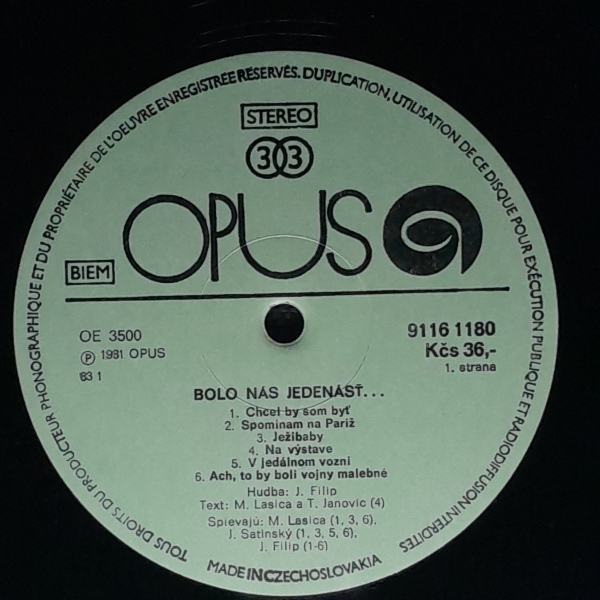 Milan Lasica, Július Satinský, Jaroslav Filip: BOLO NÁS JEDENÁSŤ
