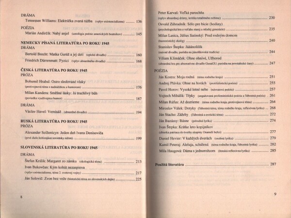 Milada Caltíková: SPRIEVODCA DIELAMI SLOVENSKEJ A SVETOVEJ LITERATÚRY D