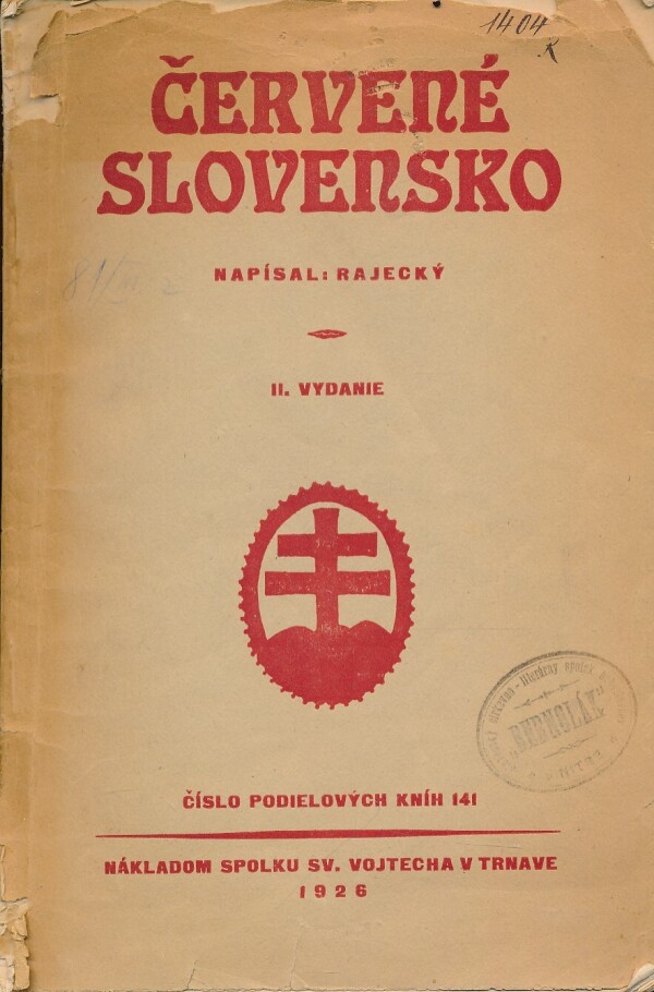 Rajecký: ČERVENÉ SLOVENSKO