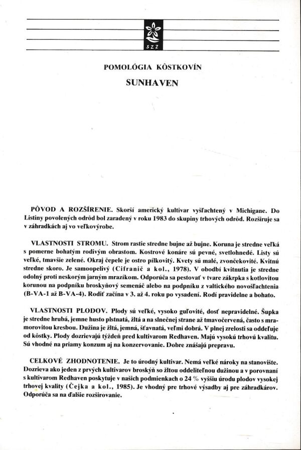 Ivan Hričovský: POMOLÓGIA KÔSTKOVÍN