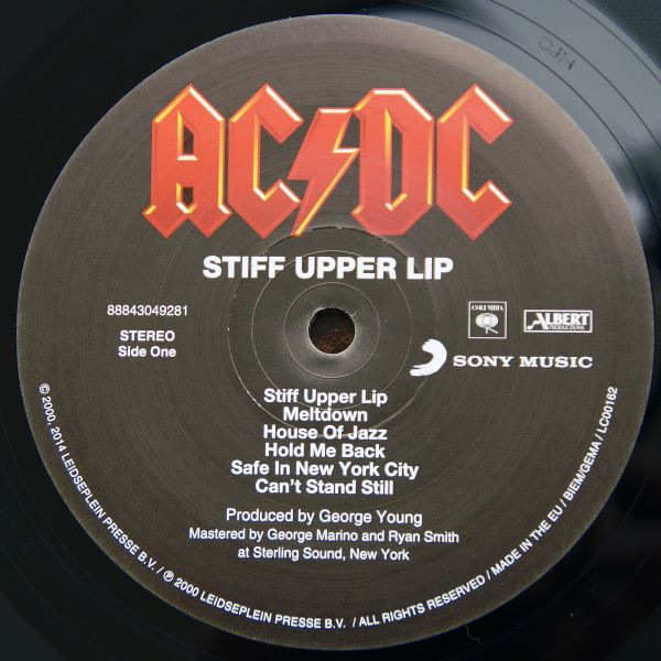 AC/DC: STIFF UPPER LIP - LP