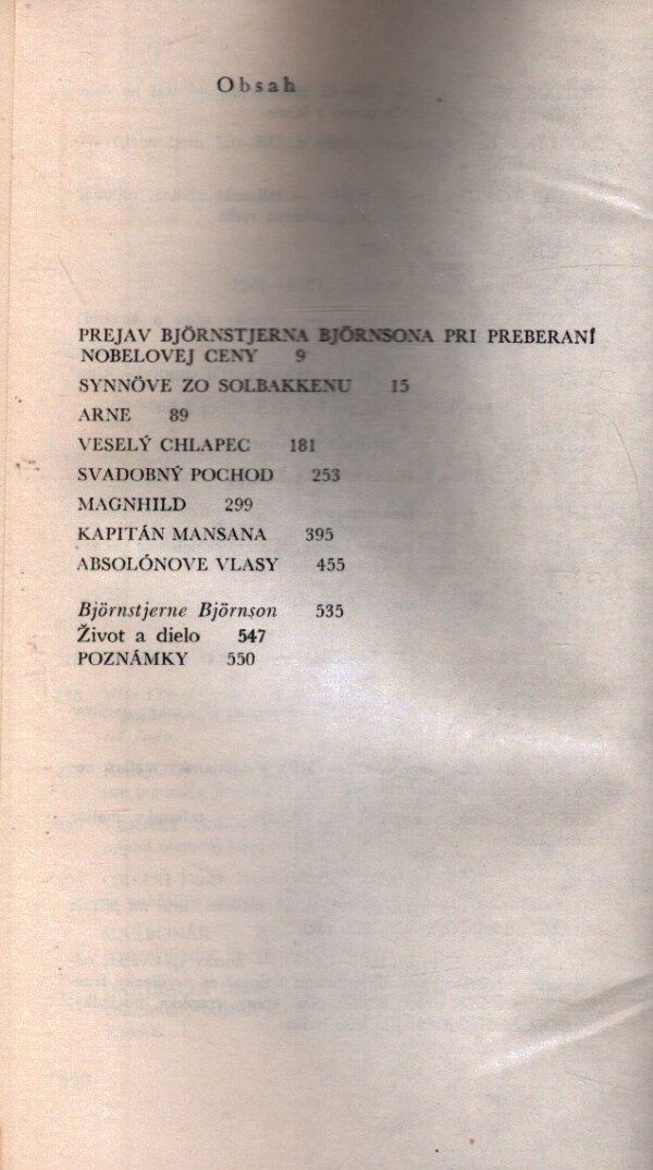 Björnstjerne Björnson: SEDLIACKE POVIEDKY
