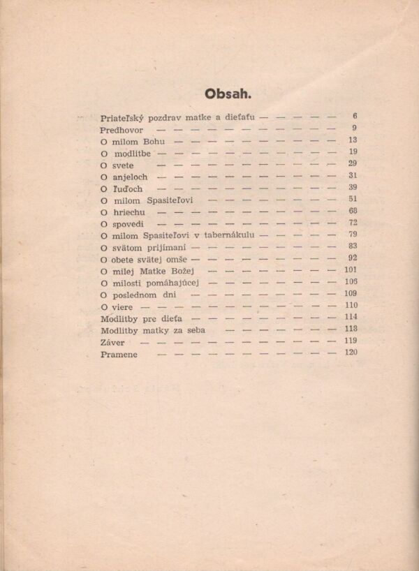 Mária Schlumpf: NÁBOŽENSTVO PRE MATKU A DIEŤA