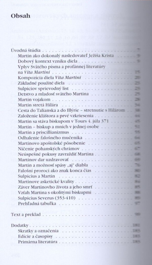 Sulpicius Severus: ŽIVOT SVÄTÉHO MARTINA Z TOURS