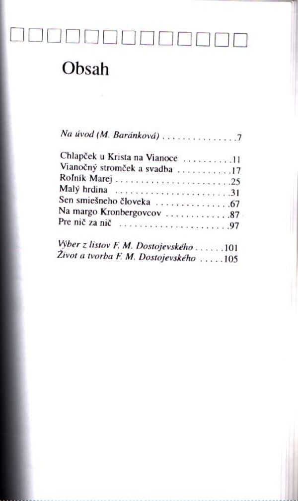 F.M. Dostojevskij: OBJAV SRDCA