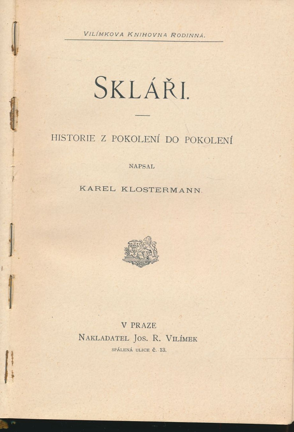 Karel Klostermann: Skláři