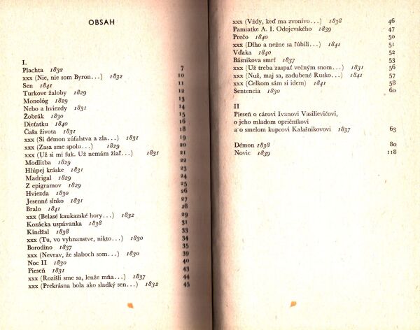 Michail Jurievič Lermontov: IBA SEN