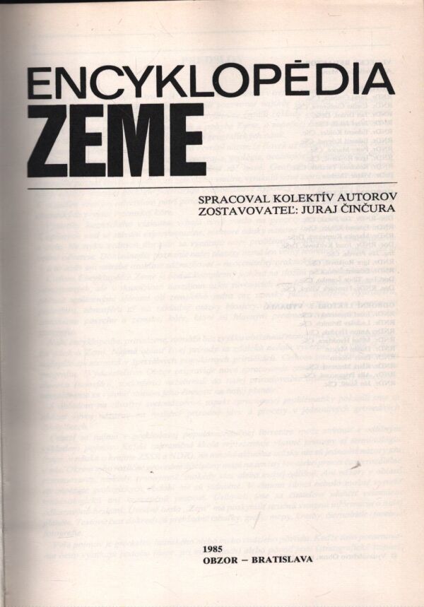 a kolektív autorov: ENCYKLOPÉDIA ZEME