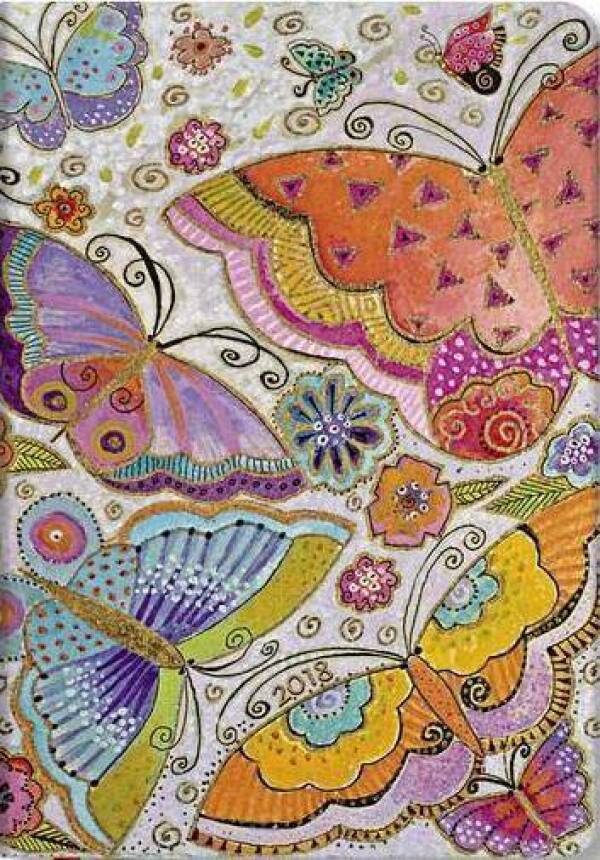 Paperblanks: DIÁR 2018 - FLUTTERBYES - WEEK AT A TIME - VERSO FORMAT