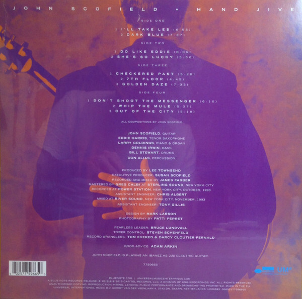 John Scofield: HAND JIVE - 2 LP