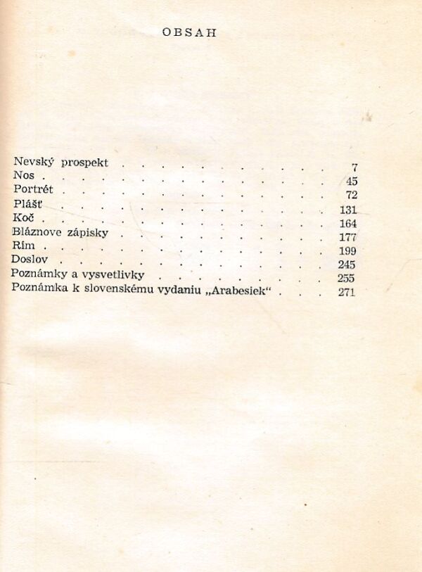 N. V. Gogoľ: ARABESKY