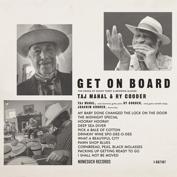 Taj Mahal and Ry Cooder: GET ON BOARD - LP