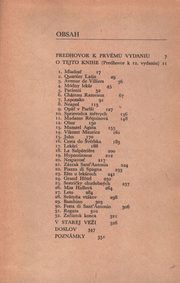 Axel Munthe: KNIHA O SAN MICHELE