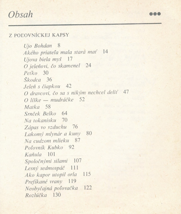 Rudo Moric: Z POĽOVNÍCKEJ KAPSY