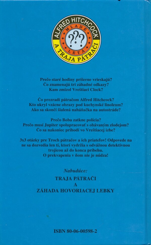 Robert Arthur: ZÁHADA VREŠTIACICH HODÍN