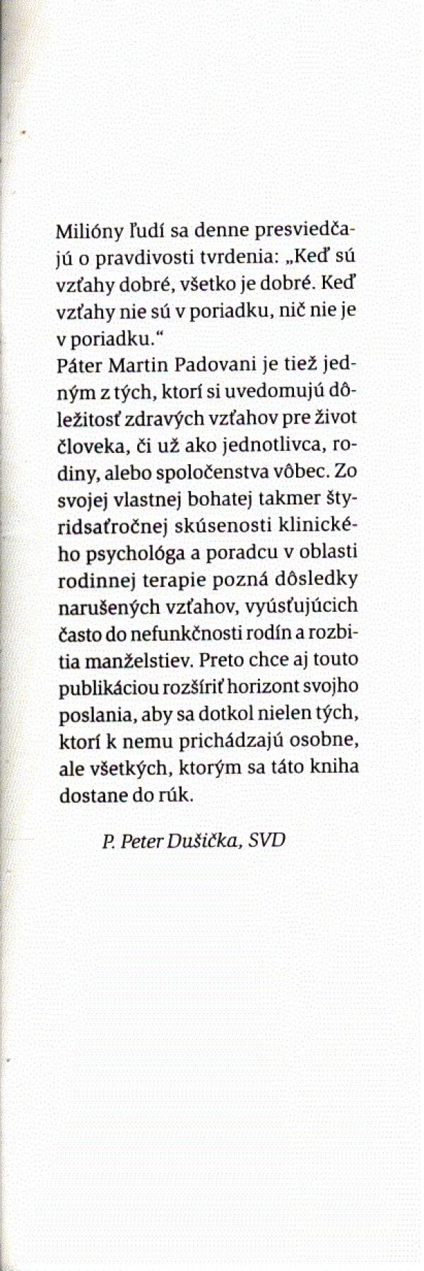 Martin H. Padovani: HOJENIE ZRANENÝCH VZŤAHOV