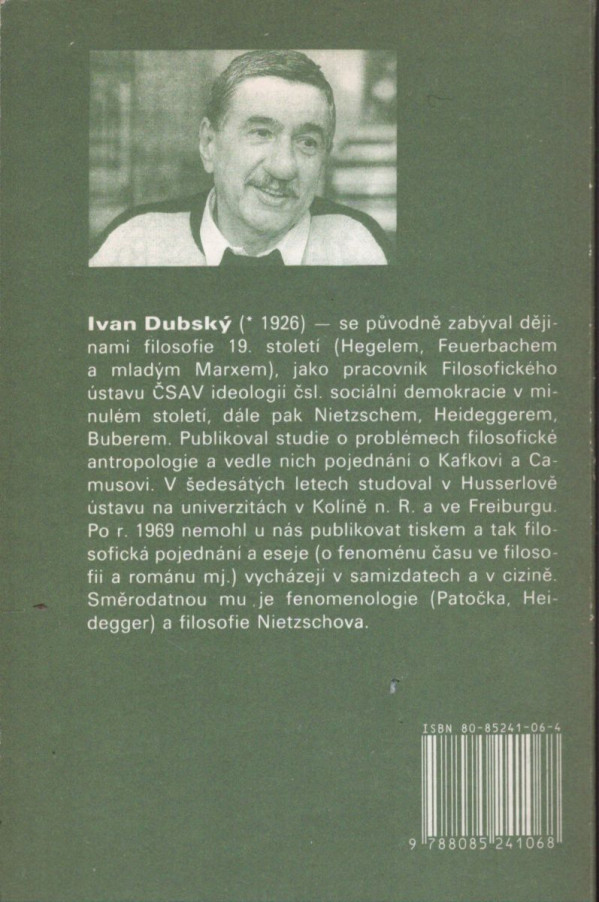 Ivan Dubský: FILOSOF JAN PATOČKA