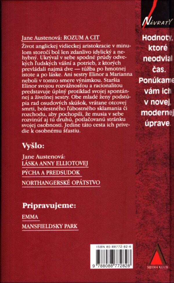 Jane Austenová: ROZUM A CIT
