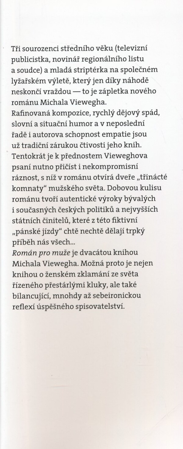 Michal Viewegh: ROMÁN PRO MUŽE