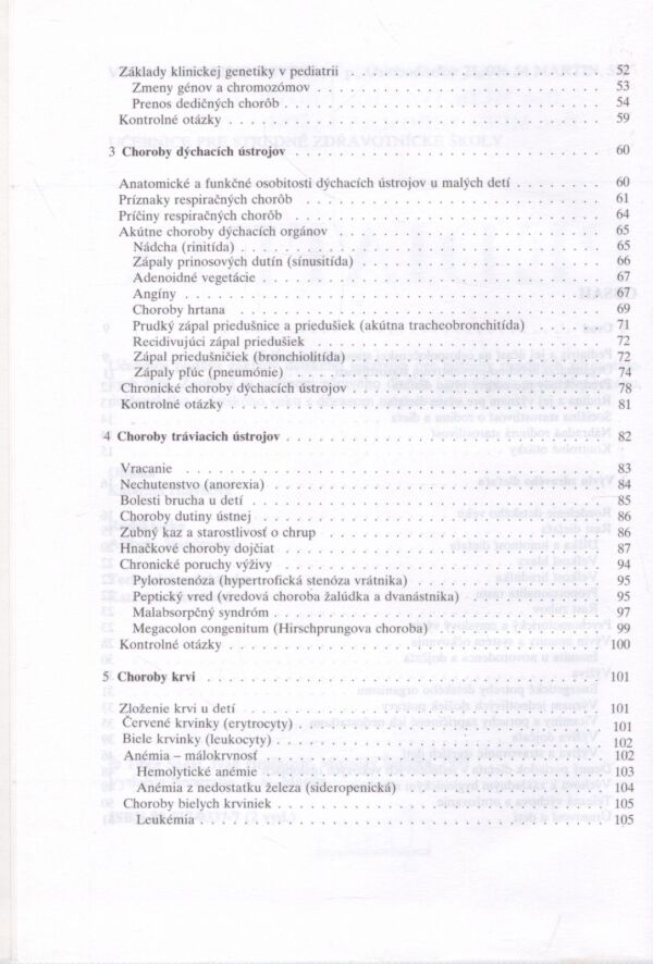 T. Šagát, I. Hruškovič, M. Šašinka: PEDIATRIA