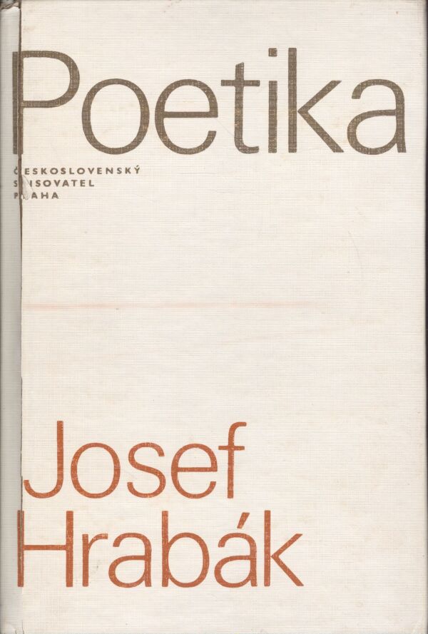 Josef Hrabák: POETIKA