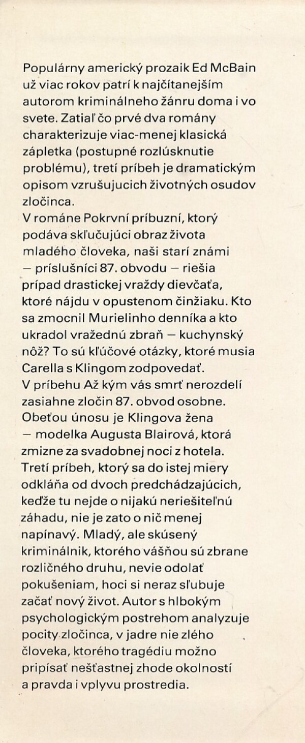 Ed McBain: 3X MIMO ZÁKONA