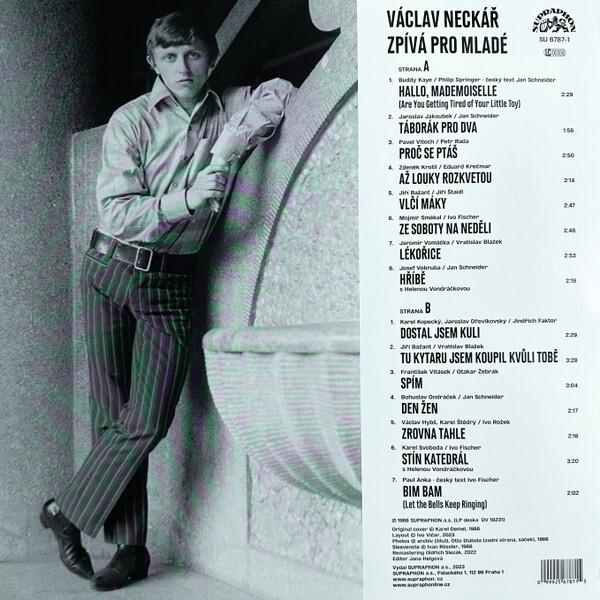 Václav Neckář: VÁCLAV NECKÁŘ ZPÍVÁ PRO MLADÉ - LP