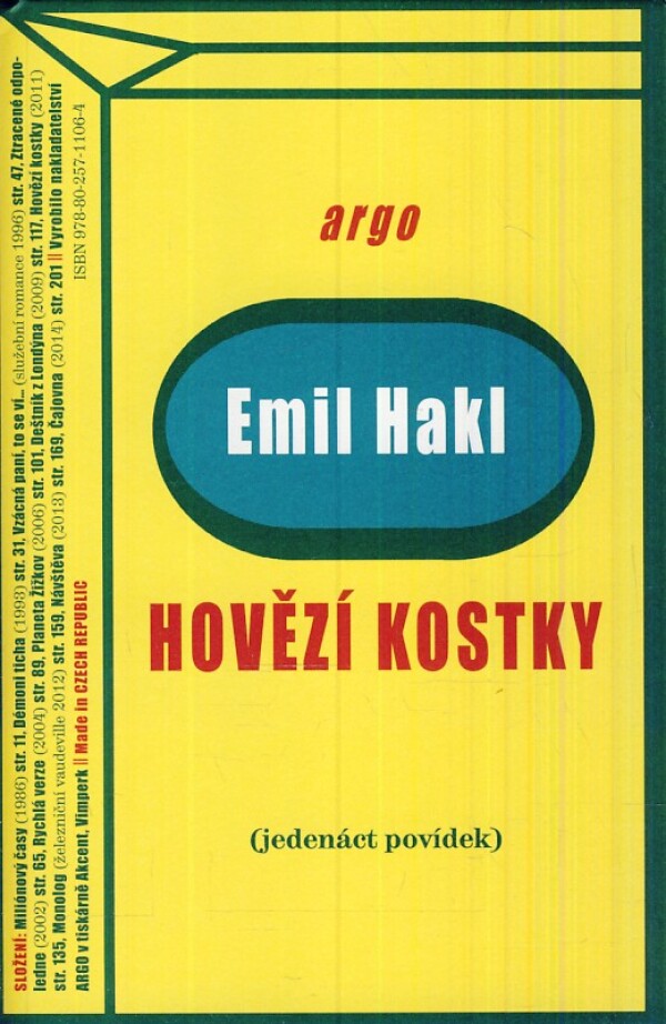 Emil Hakl: HOVĚZÍ KOSTKY