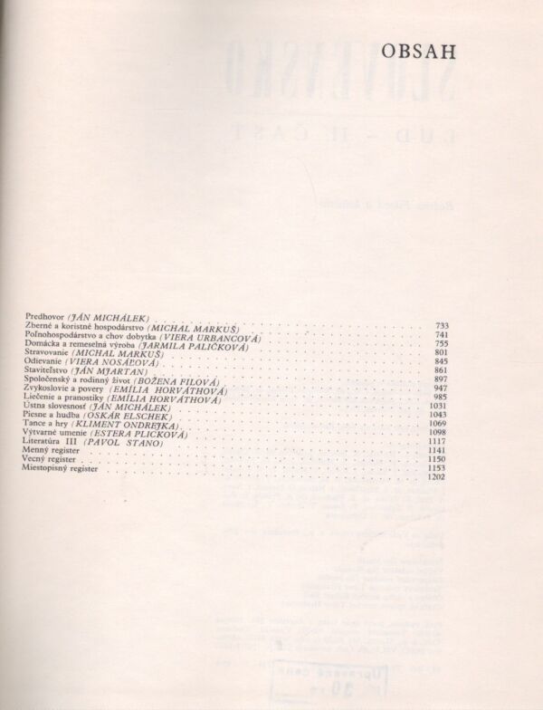 SLOVENSKO - ĽUD 2. ČASŤ