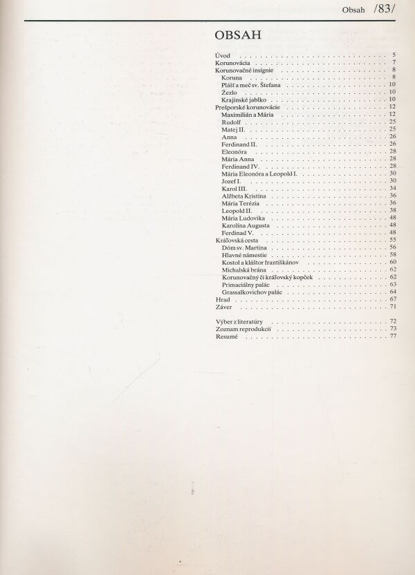 Štefan Holčík: Korunovačné slávnosti Bratislava 1563 - 1830