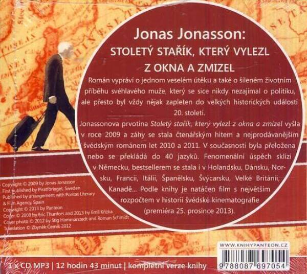 Jonas Jonasson: STOLETÝ STAŘÍK KTERÝ VYLEZL Z OKNA A ZMIZEL - AUDIOKNIHA