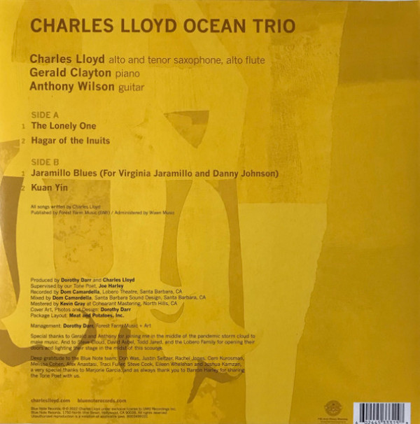 Charles Lloyd Trios: OCEAN - LP