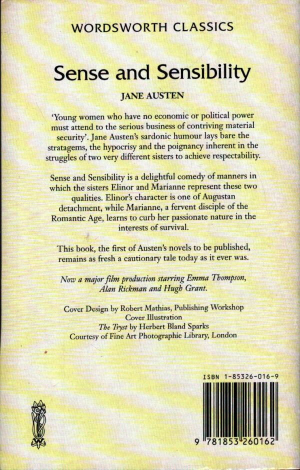 Jane Austen: SENSE AND SENSIBILITY