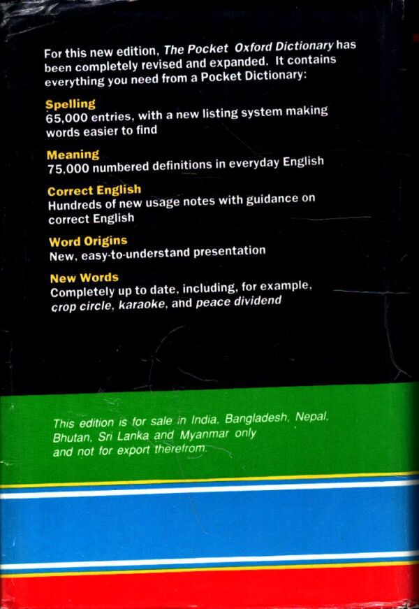 THE POCKET OXFORD DICTIONARY