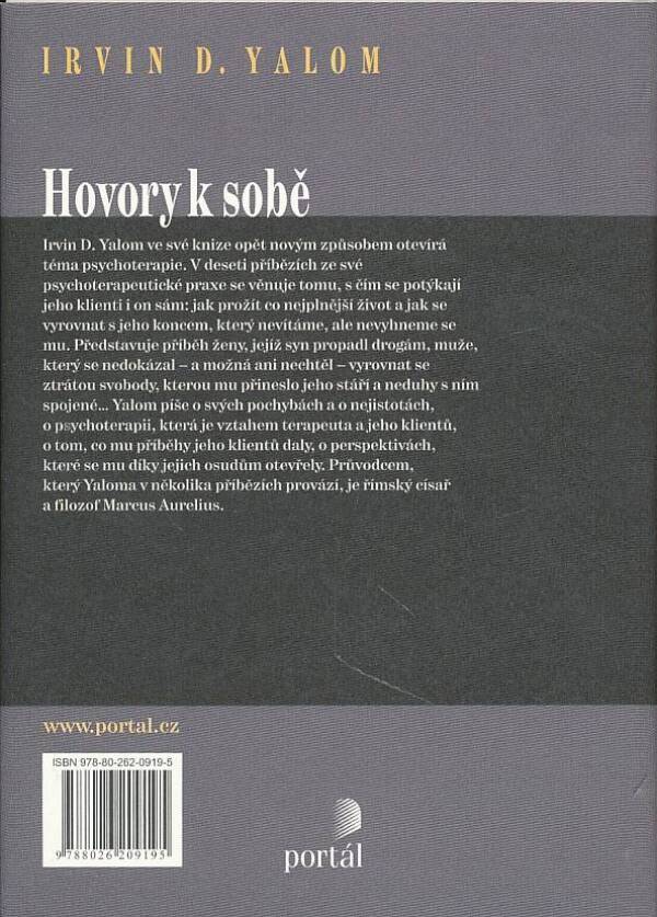 Irvin D. Yalom: HOVORY K SOBĚ