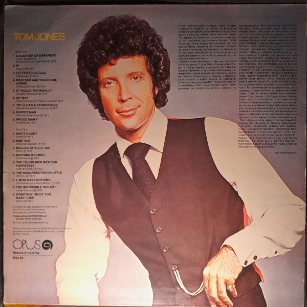 Tom Jones: THE VERY BEST OF TOM JONES - LP