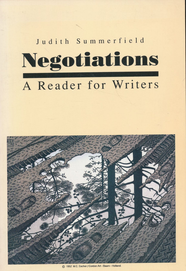 Judith Summerfield: Negotiations: A Reader for Writers