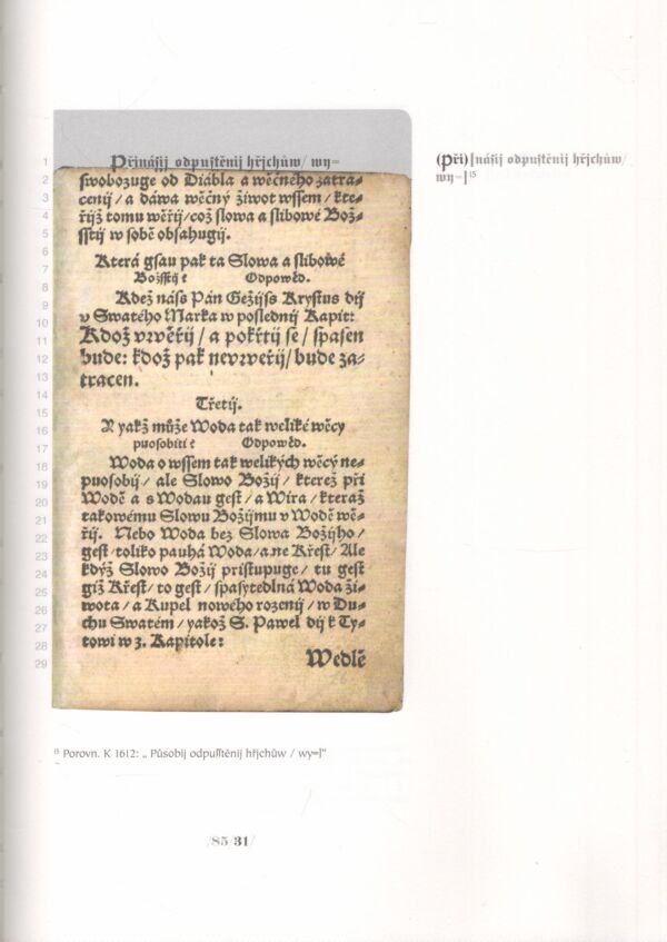 BARDEJOVSKÝ KATECHIZMUS Z ROKU 1581