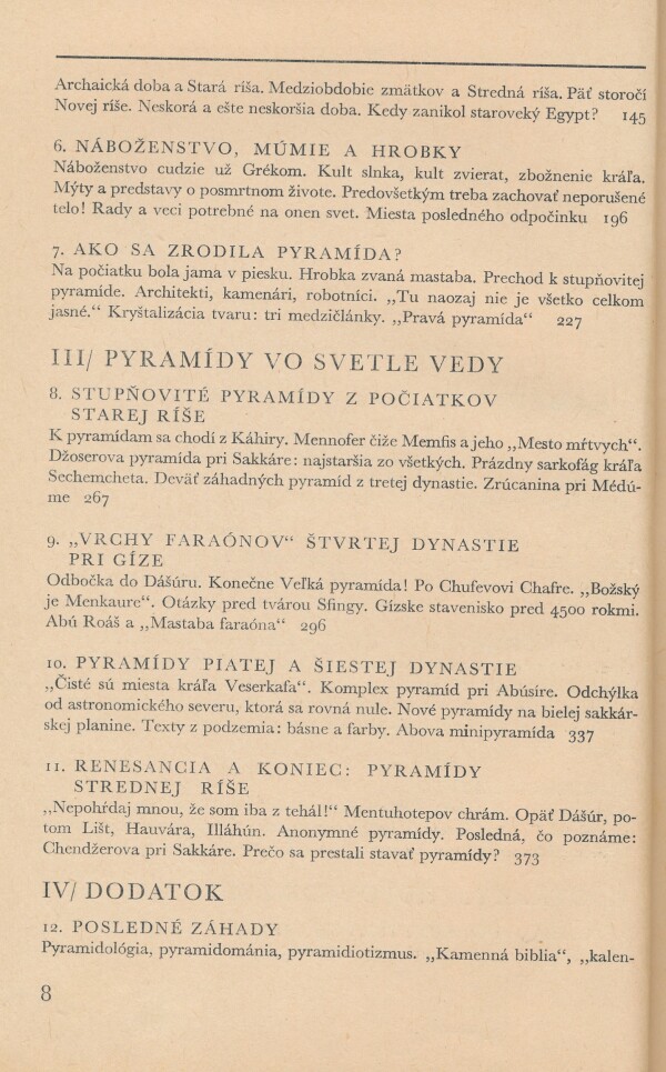 Vojtech Zamarovský: ICH VELIČENSTVÁ PYRAMÍDY