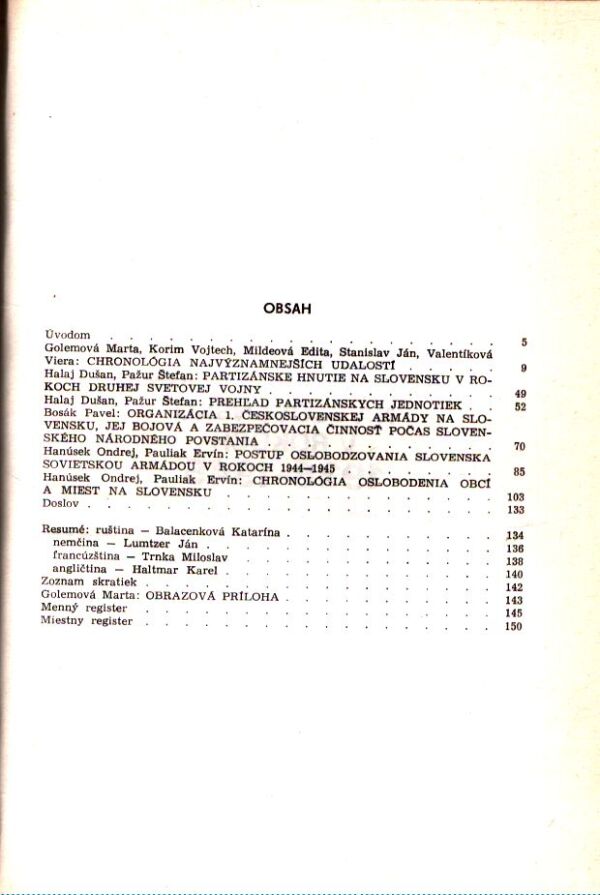 PROTIFAŠISTICKÝ ODBOJ NA SLOVENSKU V ROKOCH 1938-1945